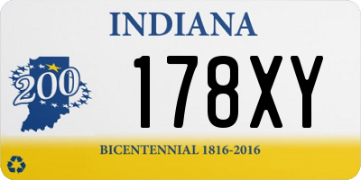 IN license plate 178XY