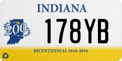 IN license plate 178YB