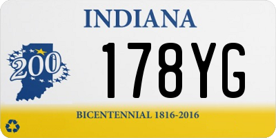 IN license plate 178YG