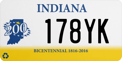 IN license plate 178YK