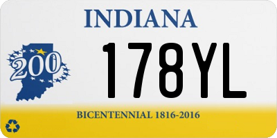 IN license plate 178YL