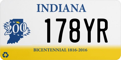 IN license plate 178YR