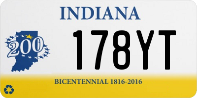 IN license plate 178YT