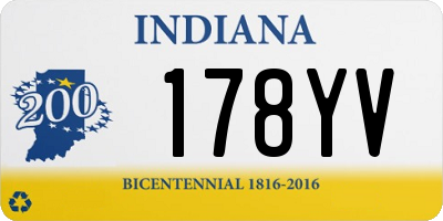 IN license plate 178YV