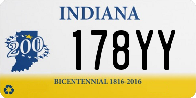 IN license plate 178YY