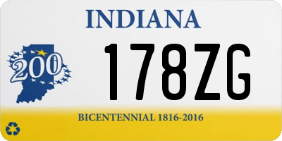 IN license plate 178ZG