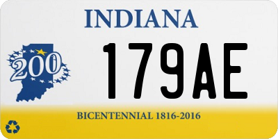 IN license plate 179AE