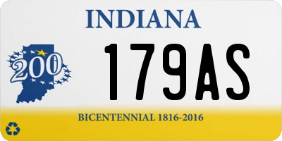 IN license plate 179AS