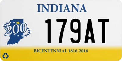 IN license plate 179AT