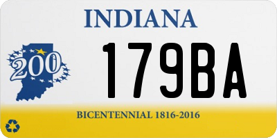 IN license plate 179BA