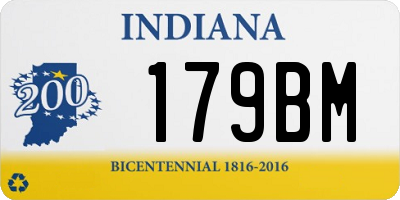 IN license plate 179BM