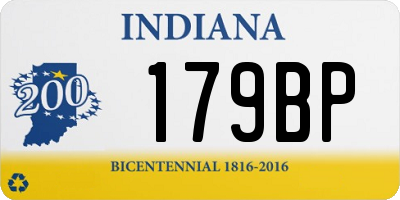 IN license plate 179BP