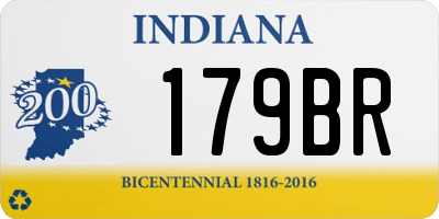 IN license plate 179BR