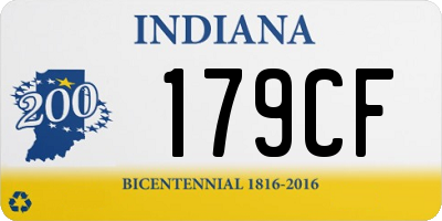 IN license plate 179CF