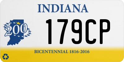 IN license plate 179CP