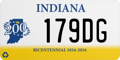 IN license plate 179DG