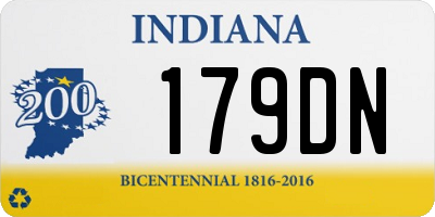 IN license plate 179DN