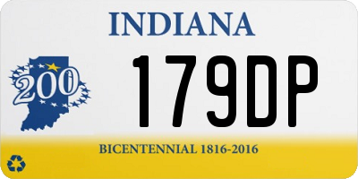 IN license plate 179DP