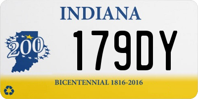 IN license plate 179DY