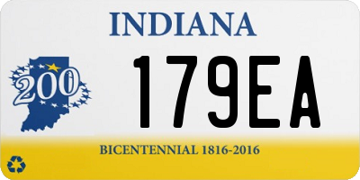 IN license plate 179EA