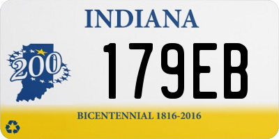 IN license plate 179EB