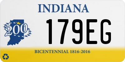 IN license plate 179EG