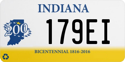 IN license plate 179EI