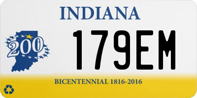 IN license plate 179EM