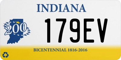IN license plate 179EV