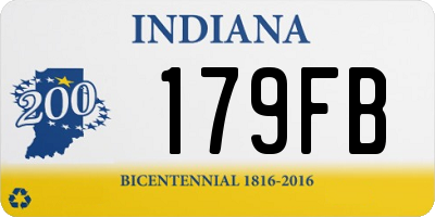 IN license plate 179FB