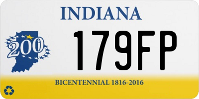 IN license plate 179FP