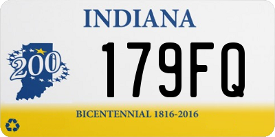 IN license plate 179FQ