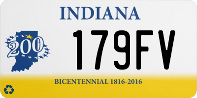 IN license plate 179FV