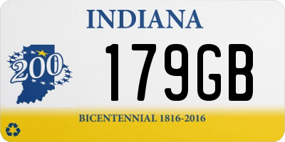 IN license plate 179GB