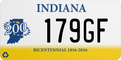 IN license plate 179GF