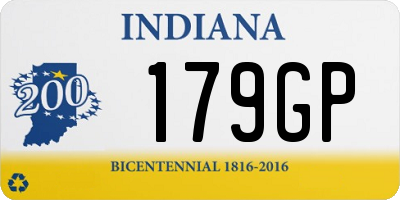 IN license plate 179GP