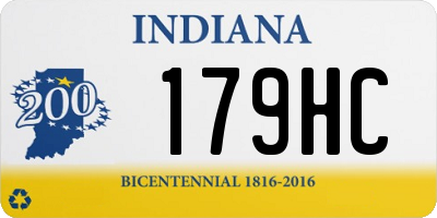 IN license plate 179HC