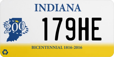 IN license plate 179HE