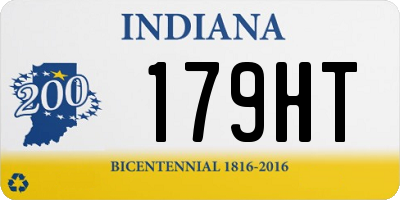 IN license plate 179HT