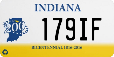 IN license plate 179IF