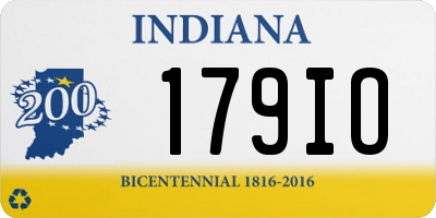 IN license plate 179IO