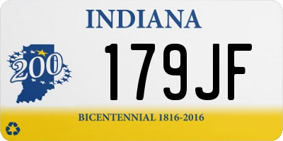 IN license plate 179JF