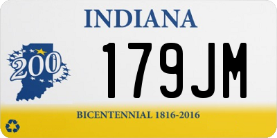 IN license plate 179JM