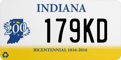 IN license plate 179KD
