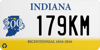 IN license plate 179KM