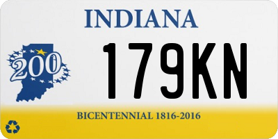 IN license plate 179KN
