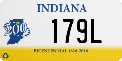 IN license plate 179L