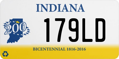 IN license plate 179LD