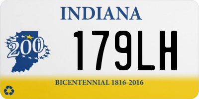 IN license plate 179LH