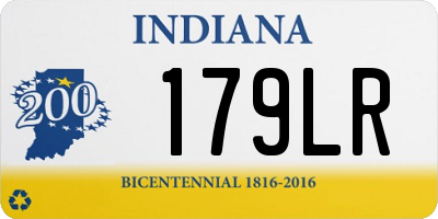 IN license plate 179LR